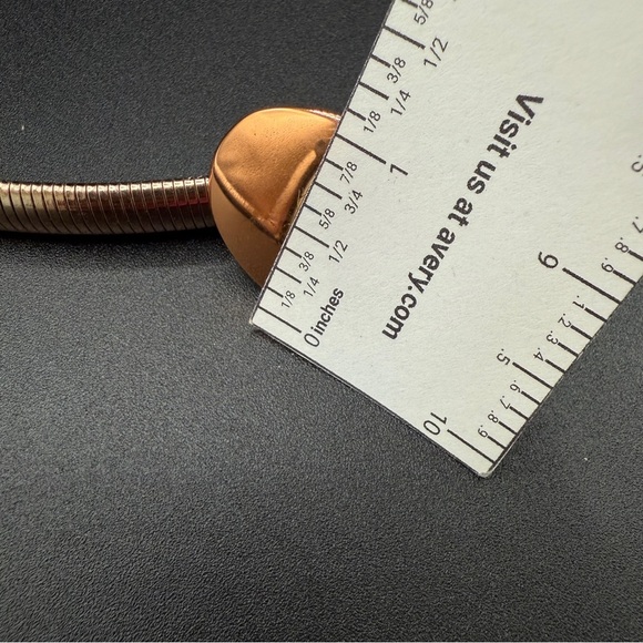 Vintage Gold-Tone Women's Snake Chain Belt with Copper Mod Circle Accent 24in - Picture 11 of 11